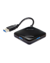 Hub USB Delock 4x USB 3.0 czarny - nr 19