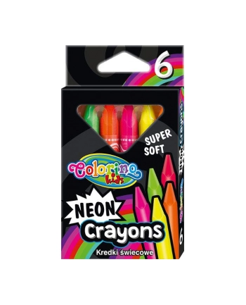 patio Kredki świecowe neonowe trójkątne 6 kol. Colorino Kids