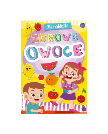 booksandfun Kolorowanka z naklejkami Zdrowe owoce