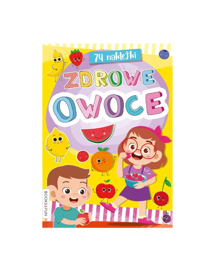 booksandfun Kolorowanka z naklejkami Zdrowe owoce główny