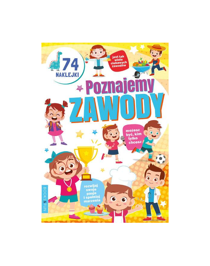 booksandfun Kolorowanka z naklejkami Poznajemy zawody główny