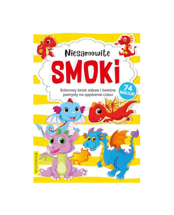 booksandfun Kolorowanka z naklejkami Niesamowite smoki