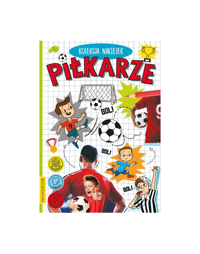 booksandfun Kolorowanka z naklejkami Piłkarze główny