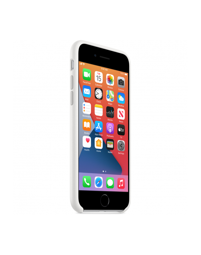 apple Silikonowe etui do iPhone SE białe główny