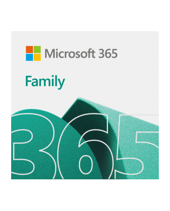 microsoft Oprogramowanie ESD 365 Family 1Y 6U Win/Mac 32/64bit wielojęzyczne 6GQ-00092