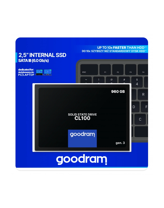 goodram Dysk SSD CL100 G3 960GB  SATA3 2,5 główny