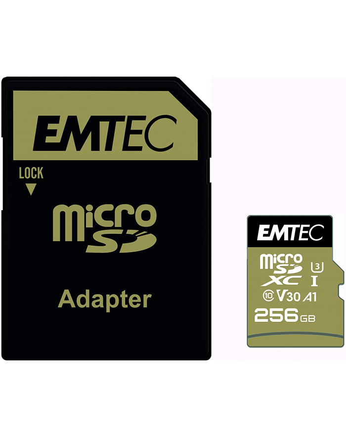 Emtec speedin PRO 256 GB microSDXC, memory card (Class 10, UHS-I (U3), V30) główny