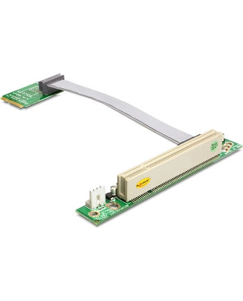 DeLOCK Riser card Mini PCI Express> 1 x PCI riser card (with flexible cable 13 cm leftist)