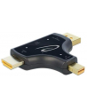 DeLOCK 3in1 Monitor Adapter HDMI / DisplayPort / Mini DisplayPort> HDMI (anthracite) - nr 1