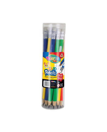 patio Ołówek trójkątny z gumką Jumbo do nauki pisania p20 tuba Colorino Kids 55888    cena za 1 sztukę