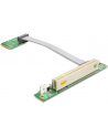 DeLOCK Riser card Mini PCI Express> 1 x PCI riser card (with flexible cable 13 cm leftist) - nr 6