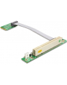 DeLOCK Riser card Mini PCI Express> 1 x PCI riser card (with flexible cable 13 cm leftist) - nr 7