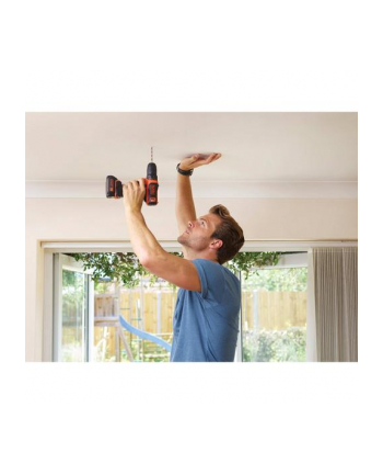 black+decker BLACK + DECKER cordless drill BDCDD12, 10,8Volt (black / orange, Li-ion battery pack 1.5Ah)
