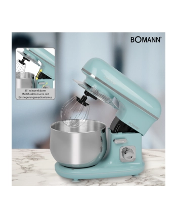 Bomann kneading machine KM 6030, food processor (turquoise / silver)