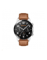 Huawei Watch GT2 46mm Classic, smart watch (silver, Bracelet: Pebble Brown, leather) - nr 1
