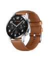 Huawei Watch GT2 46mm Classic, smart watch (silver, Bracelet: Pebble Brown, leather) - nr 36