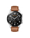 Huawei Watch GT2 46mm Classic, smart watch (silver, Bracelet: Pebble Brown, leather) - nr 46