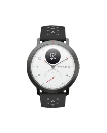 Nokia Withings Steel HR Sport 40mm, SmartWatch (White, Black silicon strap)