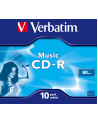 Płytki VERBATIM CD-R AUDIO 80min 10P JC             43365 - nr 17