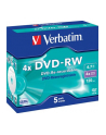 Płytki DVD-RW VERBATIM 4x 4.7GB 5P JC              43285 - nr 26