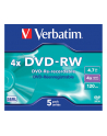 Płytki DVD-RW VERBATIM 4x 4.7GB 5P JC              43285 - nr 28