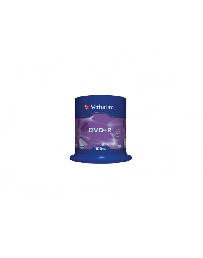 Płytki DVD+R VERBATIM 16x 4.7GB 100P CB            43551 główny