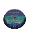 Płytki DVD-RW VERBATIM 4x 4.7GB 10P CB 43552 - nr 13