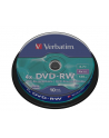 Płytki DVD-RW VERBATIM 4x 4.7GB 10P CB 43552 - nr 18