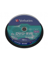 Płytki DVD-RW VERBATIM 4x 4.7GB 10P CB 43552 - nr 24