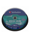 Płytki DVD-RW VERBATIM 4x 4.7GB 10P CB 43552 - nr 3