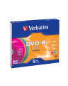Płytki DVD-R VERBATIM 16x 4.7GB 5P Slim Colour     43557 - nr 1