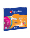 Płytki DVD-R VERBATIM 16x 4.7GB 5P Slim Colour     43557 - nr 6