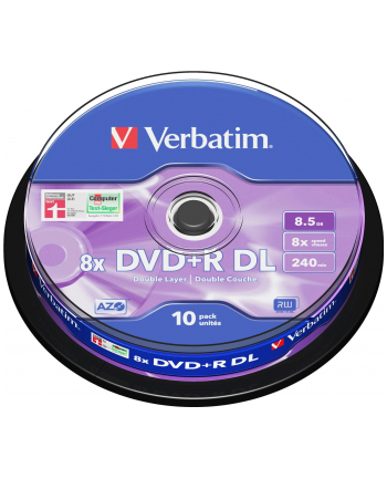 DVD R (8x) 8.5GB DoubleLayer CB 10P 43666