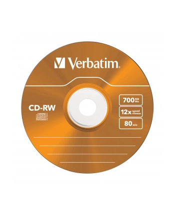 Płytki CD-RW VERBATIM 8-12x 700MB 5P SL 43167