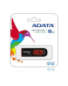 ADATA pamięć C008 8GB USB 2.0 ( Black+Red ) - nr 18