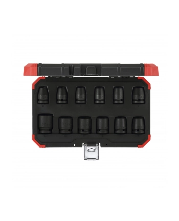 Gedore Red power wrench socket set 1/2 '', 12 pieces (red / black, SW 10mm - 24mm)