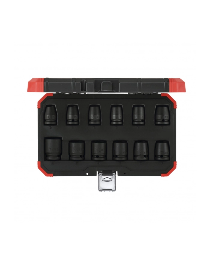 Gedore Red power wrench socket set 1/2 '', 12 pieces (red / black, SW 10mm - 24mm) główny