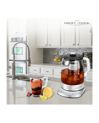 Proficook 2 in 1 - tea kettle PC-WKS 1167 G WIFI (stainless steel / black, 1.5 liters)