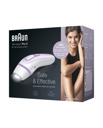 Braun Silk-expert Pro 3 IPL PL3011, hair removers (white / lilac, incl. Storage bag + Gillette Venus Smooth)