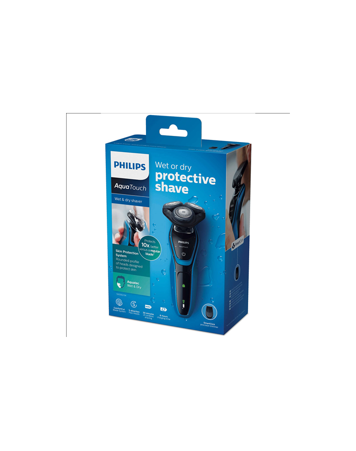 Philips S5050 / 64 AquaTouch, razor (black / blue) główny