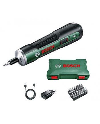 bosch powertools Bosch cordless screwdriver push Drive 3,6Volt (green, 32-piece screwdriver bit set)