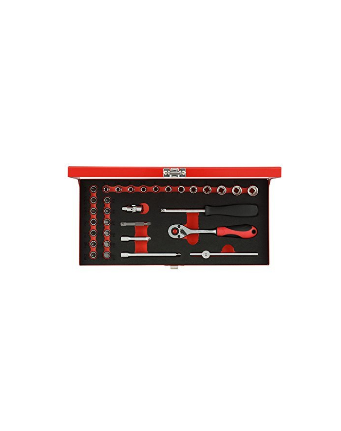 Gedore Red Socket set 1/4 '', 32 pieces (red, with Shift-gun, SW 4mm - 13mm) główny