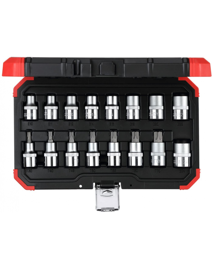 Gedore Red Socket set 1/2 '', Torx, 16 pieces (red / black, E10 - T70) główny