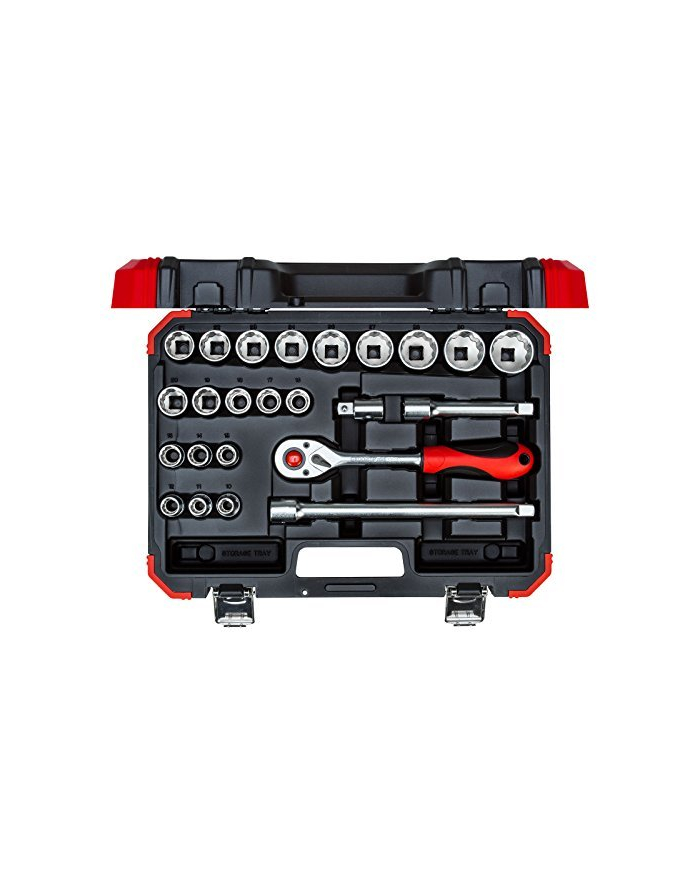 Gedore Red Socket set 1/2 '', 24 pieces (red / black, with Shift-gun, SW 10mm - 32mm) główny