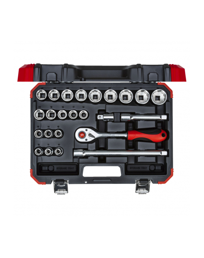 Gedore Red Socket set 1/2 '', 24 pieces (red / black, with Shift-gun, SW 10mm - 32mm) główny