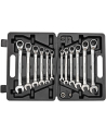 Gedore Red ring ratchet open ended spanner set, 16-piece, wrench (chrome, SW 8 - 19mm) - nr 1
