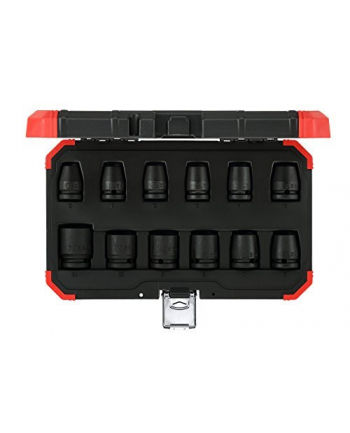 Gedore Red power wrench socket set 1/2 '', 12 pieces (red / black, SW 10mm - 24mm)