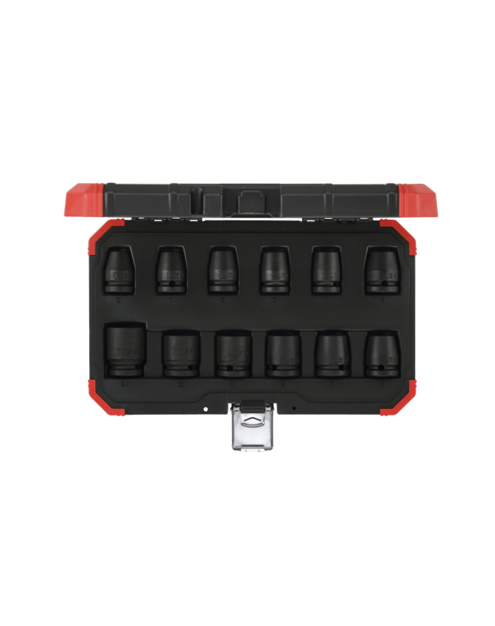 Gedore Red power wrench socket set 1/2 '', 12 pieces (red / black, SW 10mm - 24mm) główny