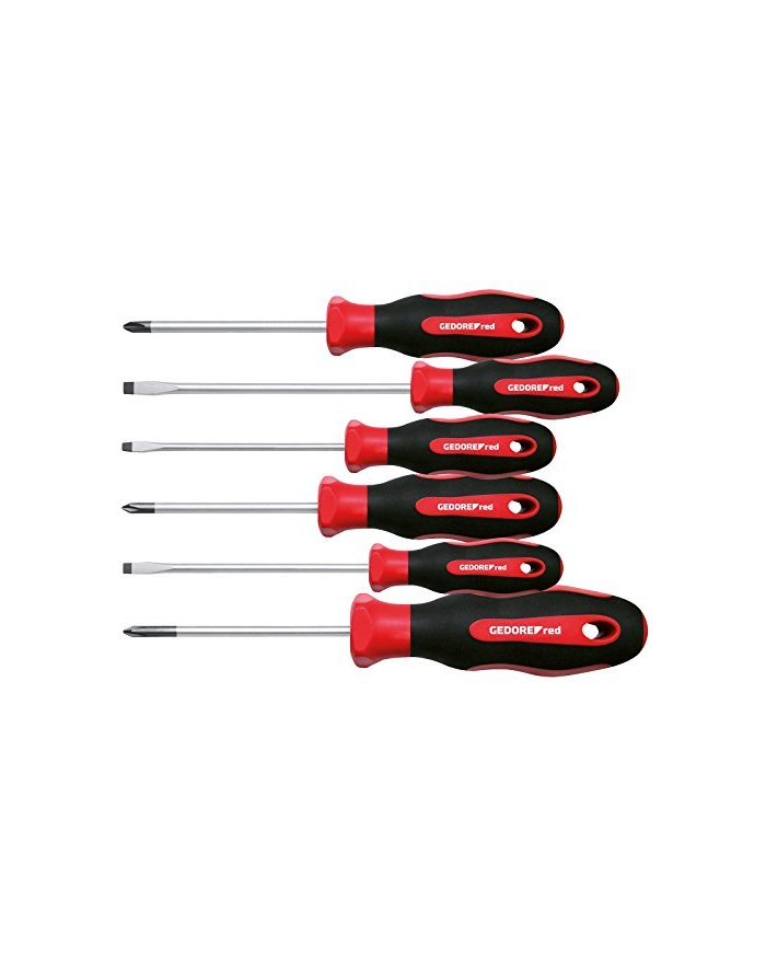 Gedore Red 2K screwdriver set, 6 pieces (red / black) główny