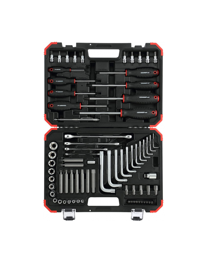 Gedore Red Torx screwing tool set, 1/4 ''+ 1/2'', 75-Piece Tool Set (red / black, in case) główny